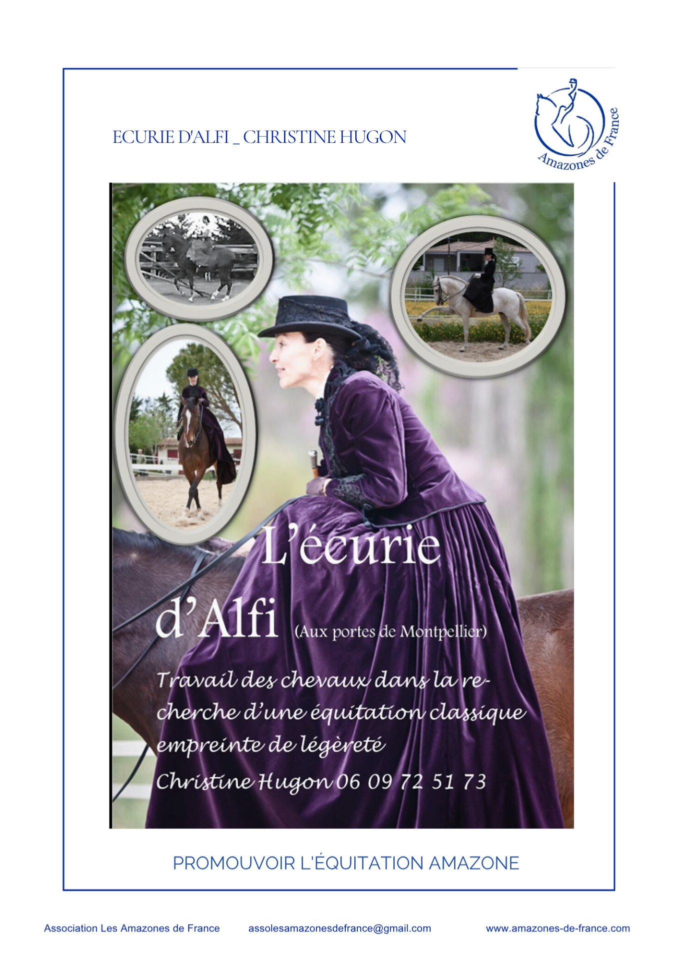 Ecurie d alfi christine hugon professionnels adherents les amazones de france